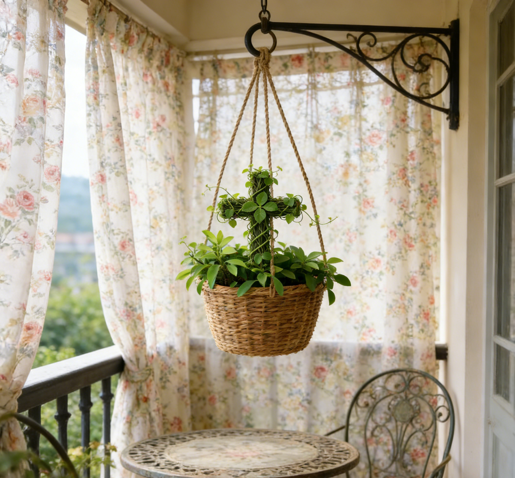 🌿Кръст-саксия, която докосва сърцето