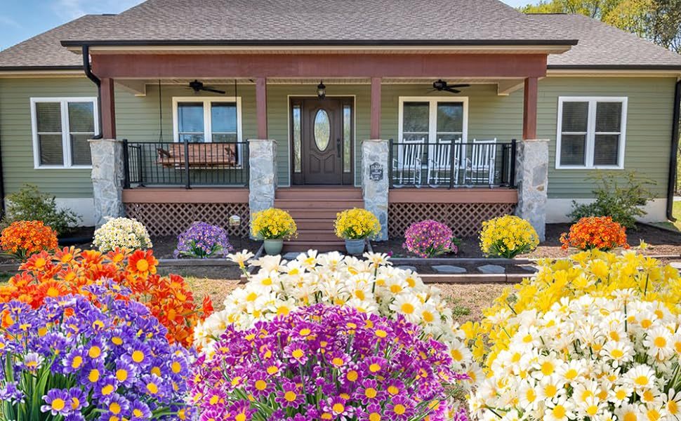 Umělé květiny sedmikrásky do exteriéru💐