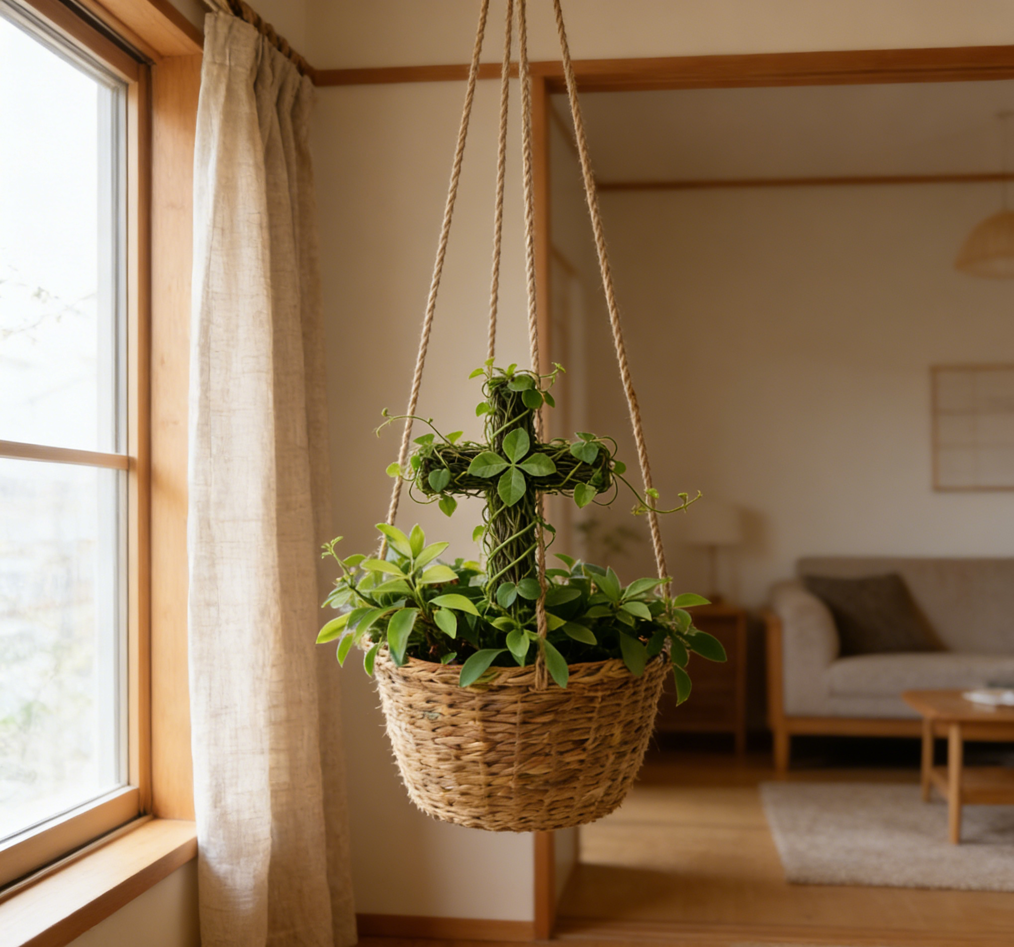 🌿Кръст-саксия, която докосва сърцето