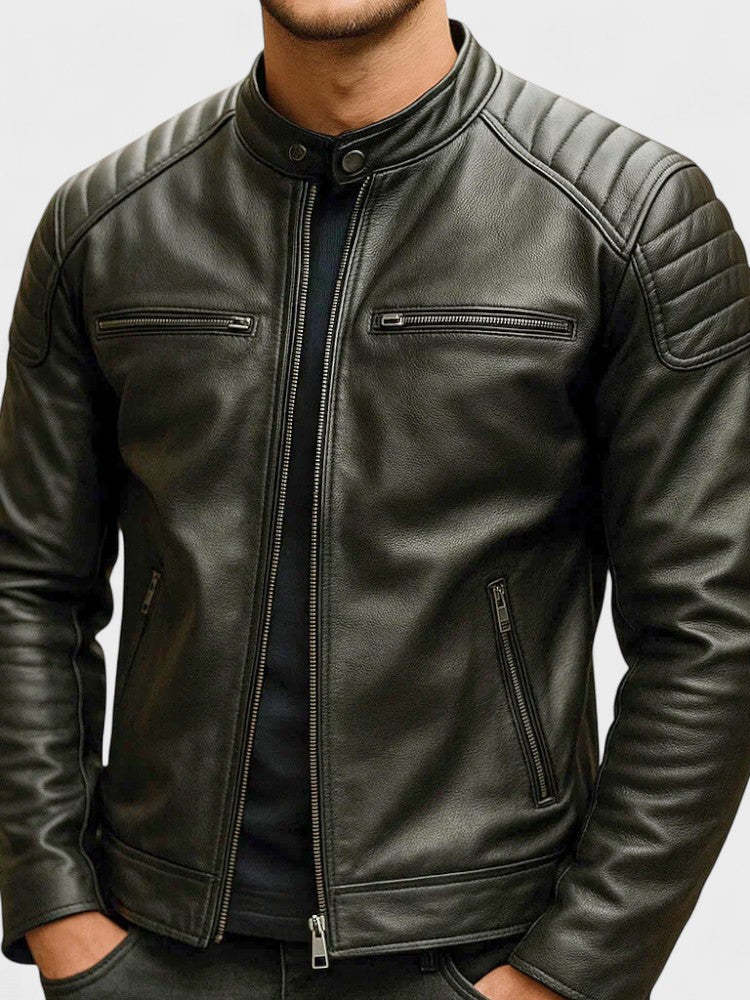 Мъжко винтидж кожено яке