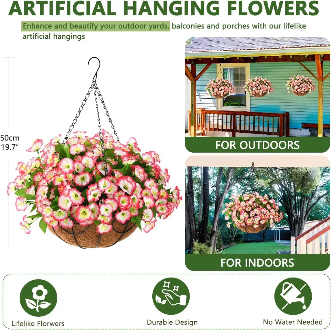 🔥 Dnešní akce: jen 219,00 Kč 🌺 UV-odolné realistické umělé petúnie