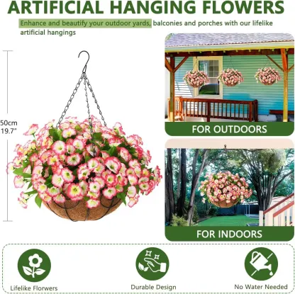 🔥 Dnešní akce: jen 219,00 Kč 🌺 UV-odolné realistické umělé petúnie