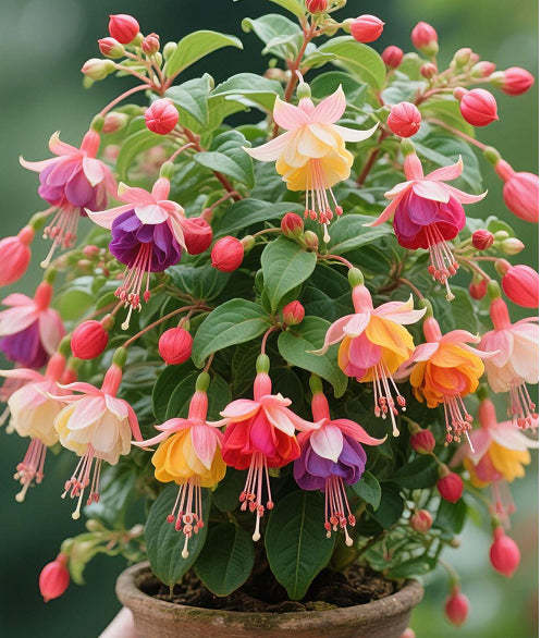 🔥Semena na odolné trvalé květiny🌺Plačící fuchsie - snový visutý květinový vodopád