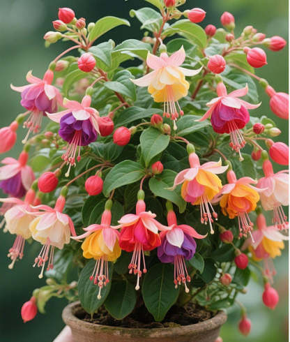 🔥Semena na odolné trvalé květiny🌺Plačící fuchsie - snový visutý květinový vodopád