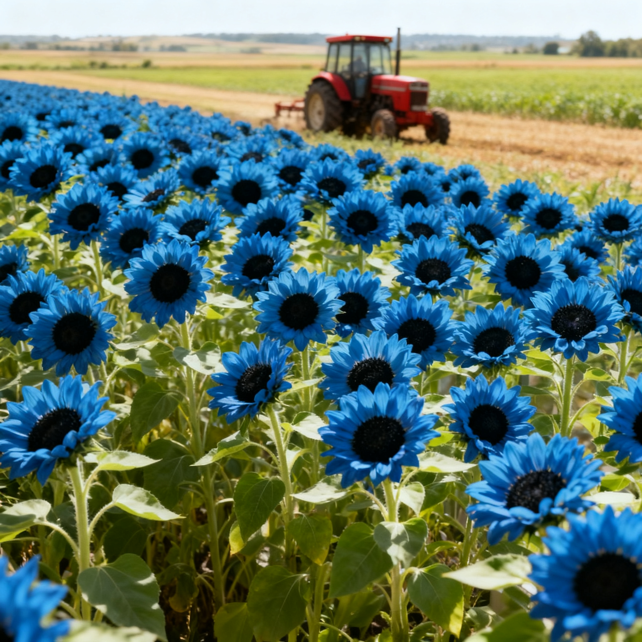 💙🌻 Bright Blue Sunflower Seeds