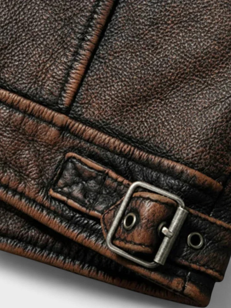 Мъжко винтидж кожено яке