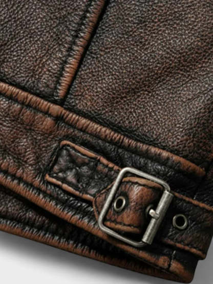 Мъжко винтидж кожено яке