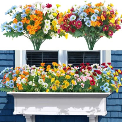 🔥 Dnešní akce: pouze 219 Kč🌼 – Umělé venkovní chryzantémy Sunset – UV odolné, voděodolné a větruodolné