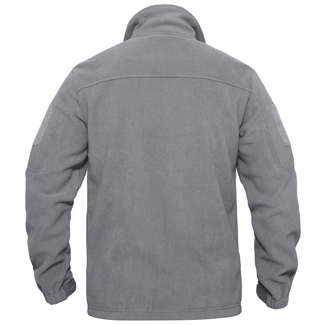Men's Tactical Fleece Jackets Full Zip Coat with Multi Pockets