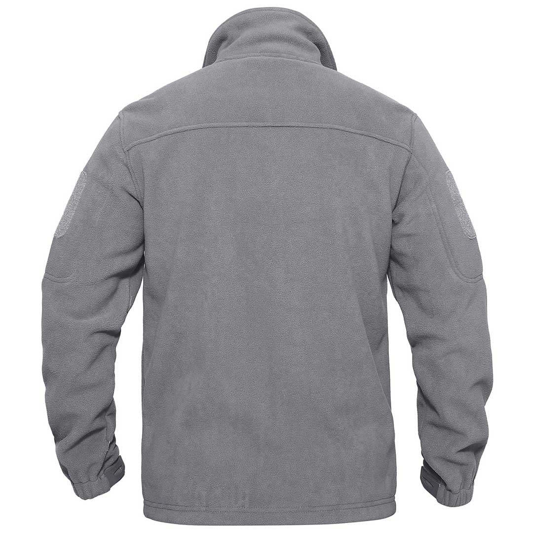 Men's Tactical Fleece Jackets Full Zip Coat with Multi Pockets