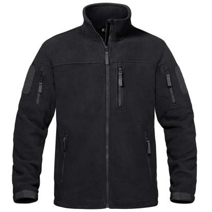 Men's Tactical Fleece Jackets Full Zip Coat with Multi Pockets