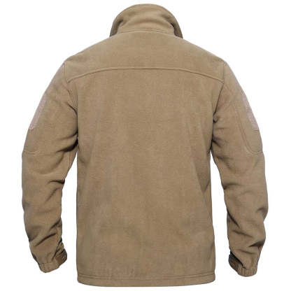 Men's Tactical Fleece Jackets Full Zip Coat with Multi Pockets