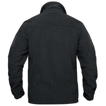 Men's Tactical Fleece Jackets Full Zip Coat with Multi Pockets