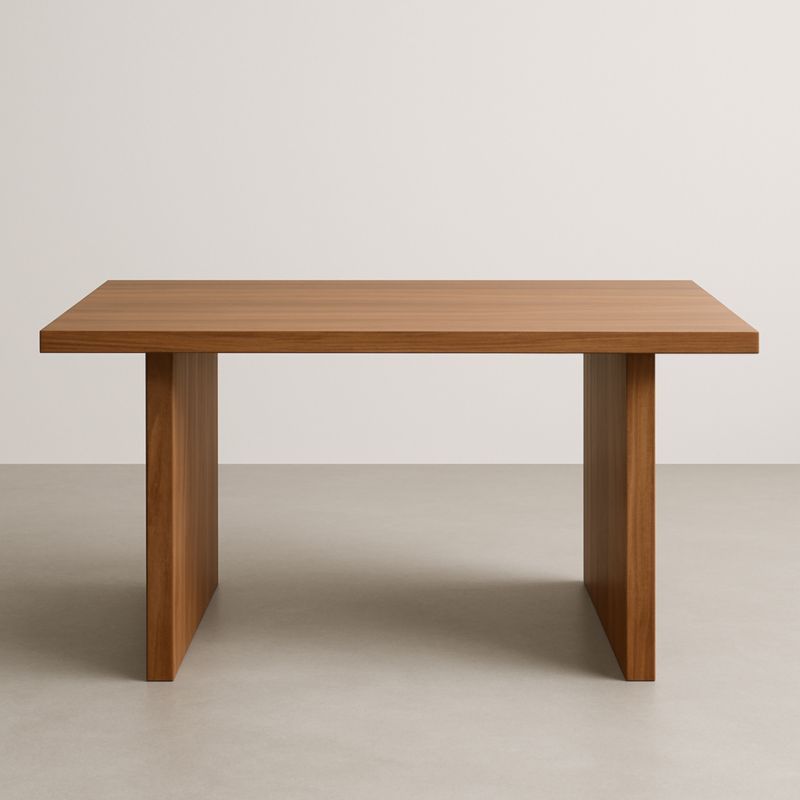 Table rectangulaire en bois de noyer 180x90x75 cm