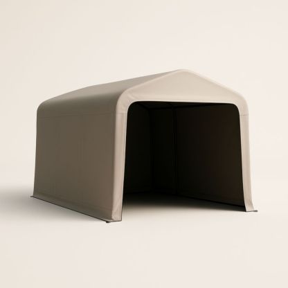 Abri de voiture beige en polyéthylène, 300 × 240 × 200 cm