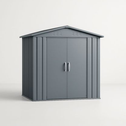 Abri de Jardin Métal Gris 210x180x190 cm