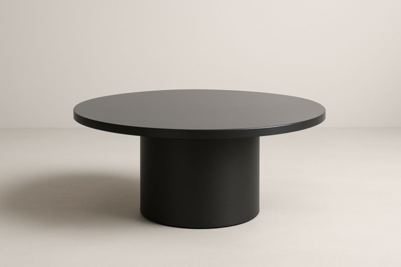 Table Basse Ronde Noire Acier