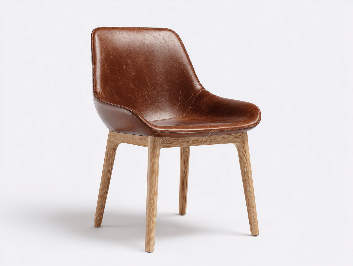 Dining Chairs Upholstered Dining Chair 55x50x80 cm - Brown - Modern Design-Sofamyio