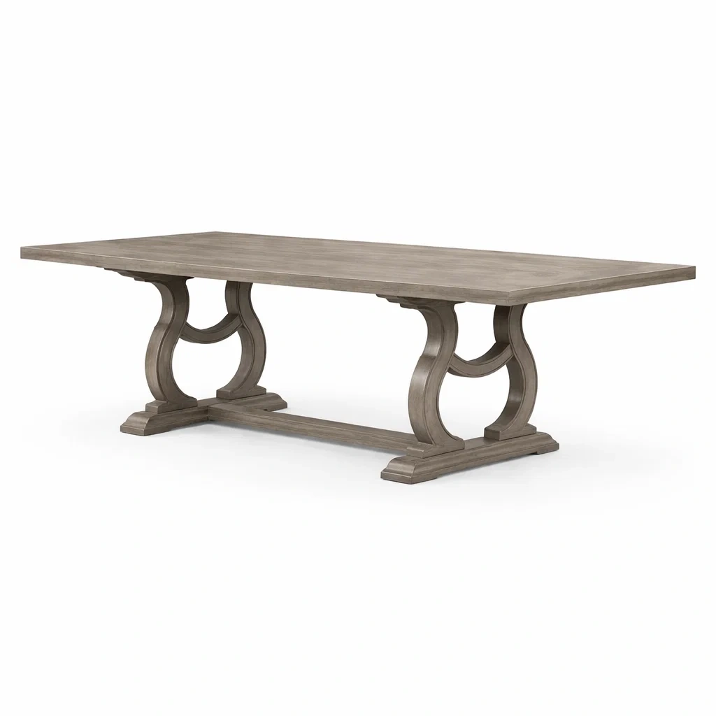 Tavolo rettangolare in Legno Grigio-ROOMNESTZ