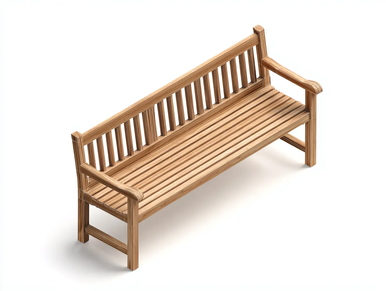 Banc de jardin - bois massif - 162x59x92 cm - brun clair - style naturel-Nestmyyard