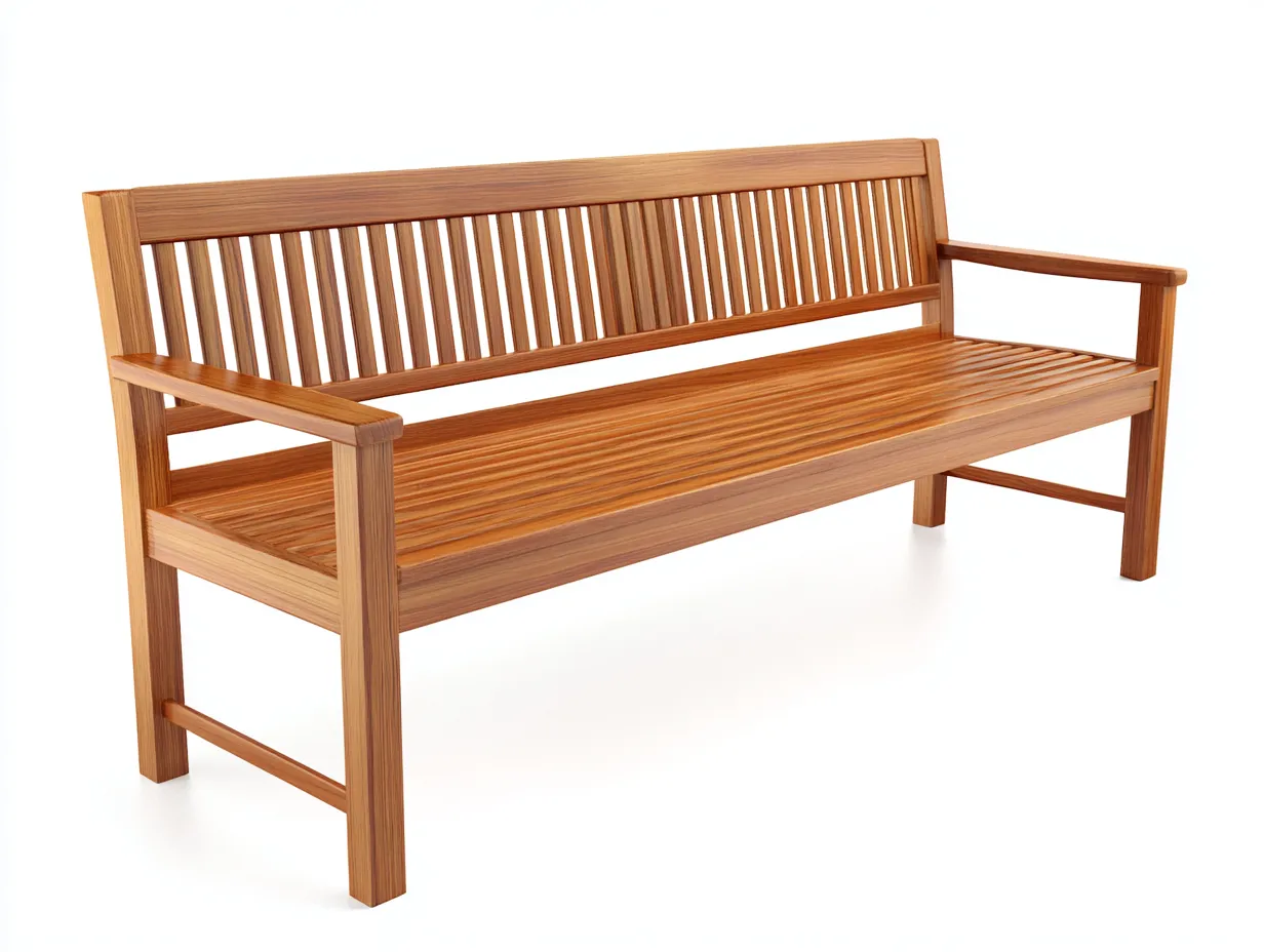 Banc de jardin-bois-155x58x88 cm-marron-style classique-Nestmyyard