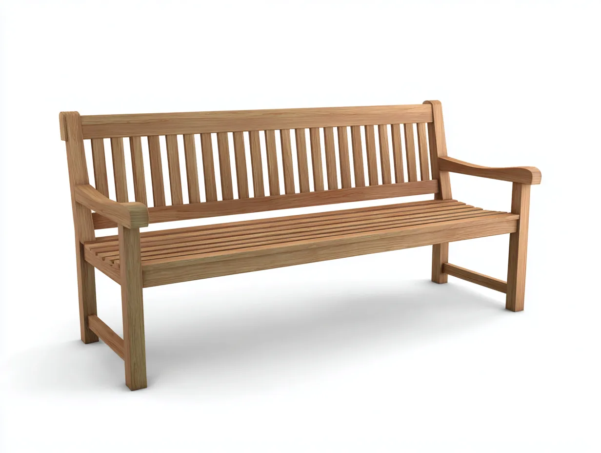 Banc de jardin - bois massif - 158x57x89 cm - brun clair - style naturel-Nestmyyard