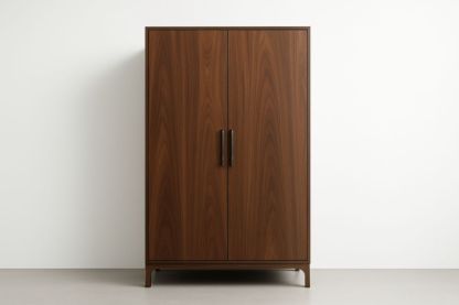 Armadio Legno Noce Marrone Anta a Battente 200x100x60 cm