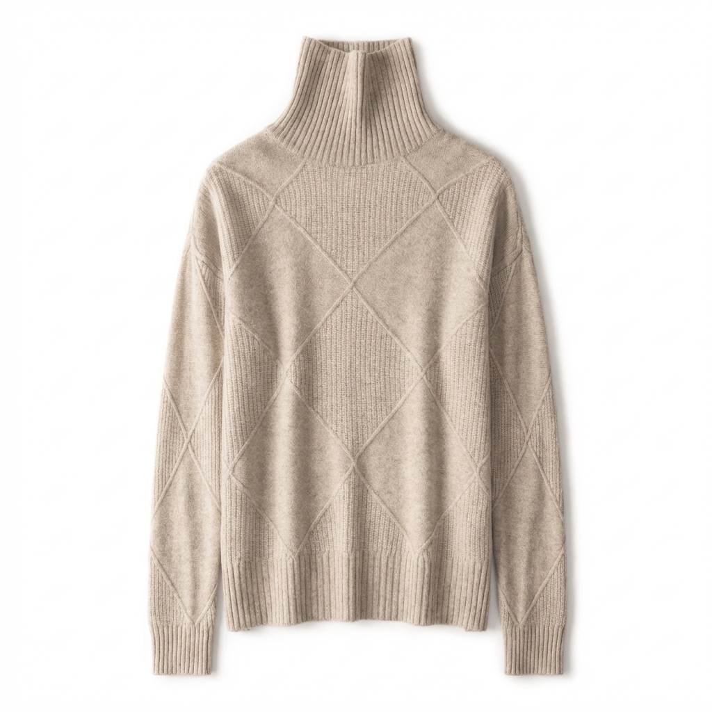 Women’s Cashmere Turtleneck Sweater – Elegance Meets Comfort