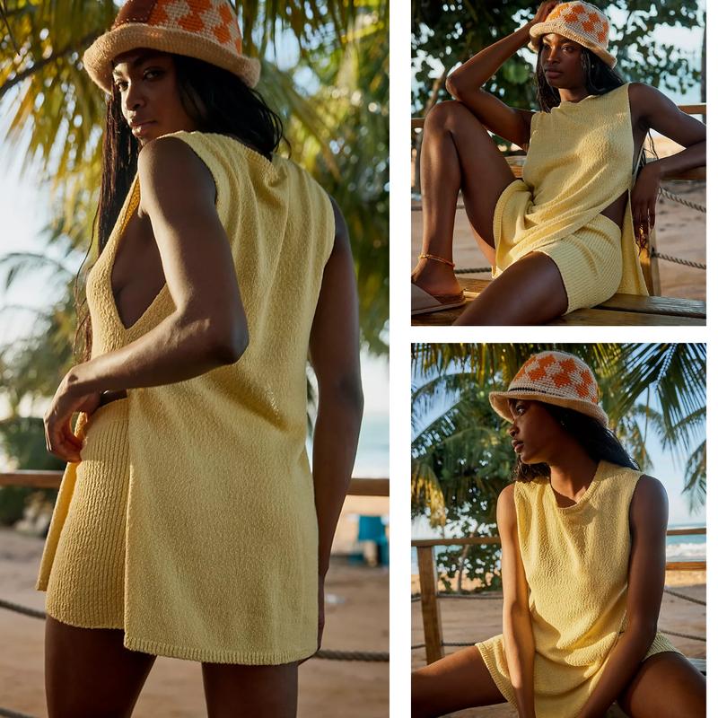 Women's Two-Piece Sleeveless Summer Dresses
