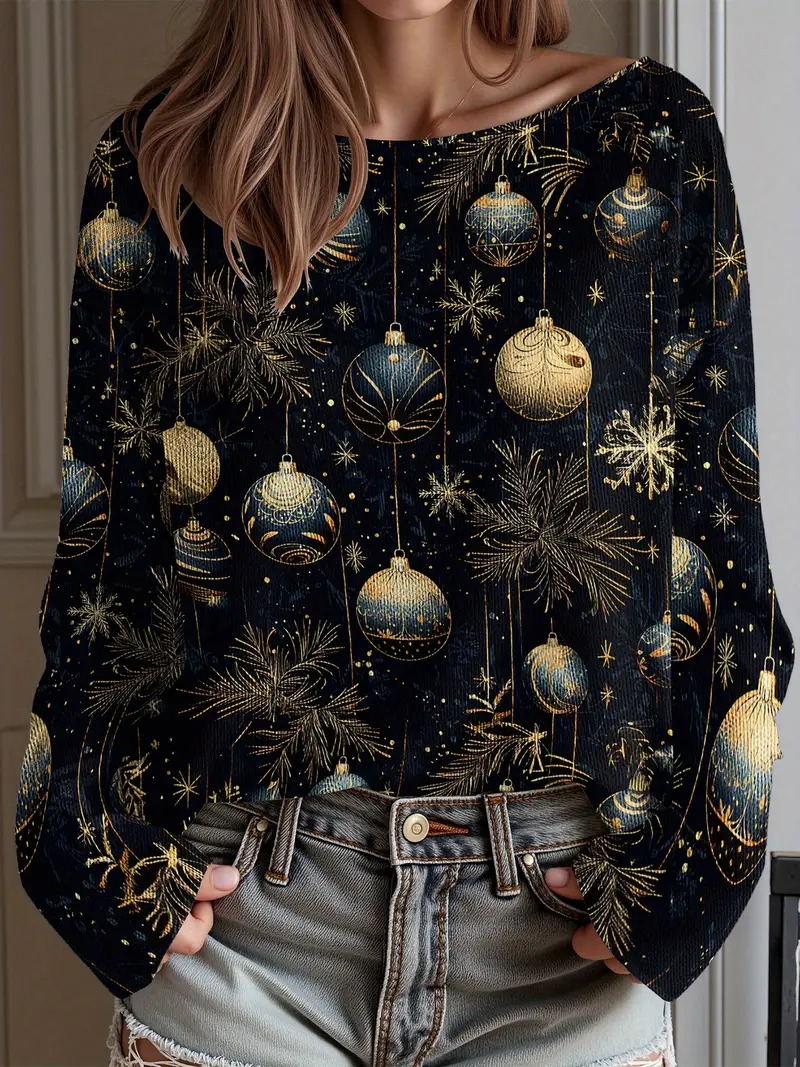 Women's Vintage 60s/70s Hippie Style Sweater - Bright Colorful Psychedelic Floral Sweater