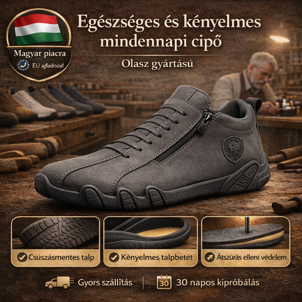 holious® bőr ortopéd cipő ✅ Ergonomikus kialakításának köszönhetően enyhíti a hát-, láb- és lábfej fájdalmát, és kivételes kényelmet biztosít (kézzel készített).