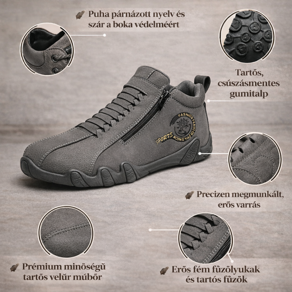 holious®👞 kényelmes és stabil bőrcipő | 🧲 csúszásmentes, meleg | 👣 kényelmes járás egész nap | kézzel készített