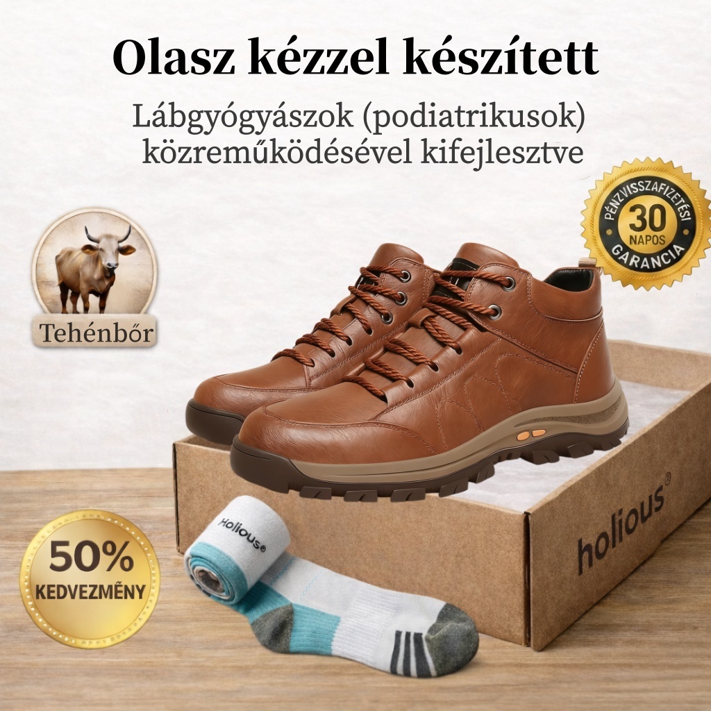🎁50% kedvezmény az utolsó napon, ne hagyd ki⏰Ausztrál borjúbőrből készült🐂Lábtámasz - enyhíti a lábfájdalmakat✅Vízálló és csúszásmentes, kényelmes járni.