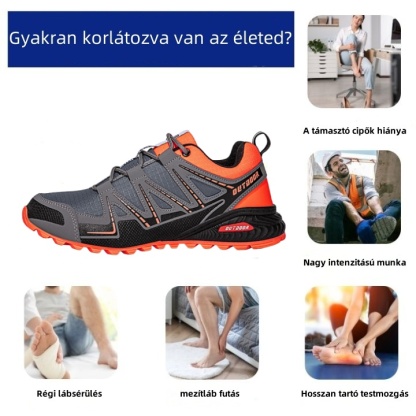 Ergonomikus kialakítású ortopéd cipő hát-, ízületi és lábfájdalmakra - Uniszex