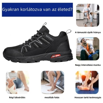 Ergonomikusan tervezett ortopéd cipő hát-, ízületi és lábfájdalmakra - minden férfi számára alkalmas
