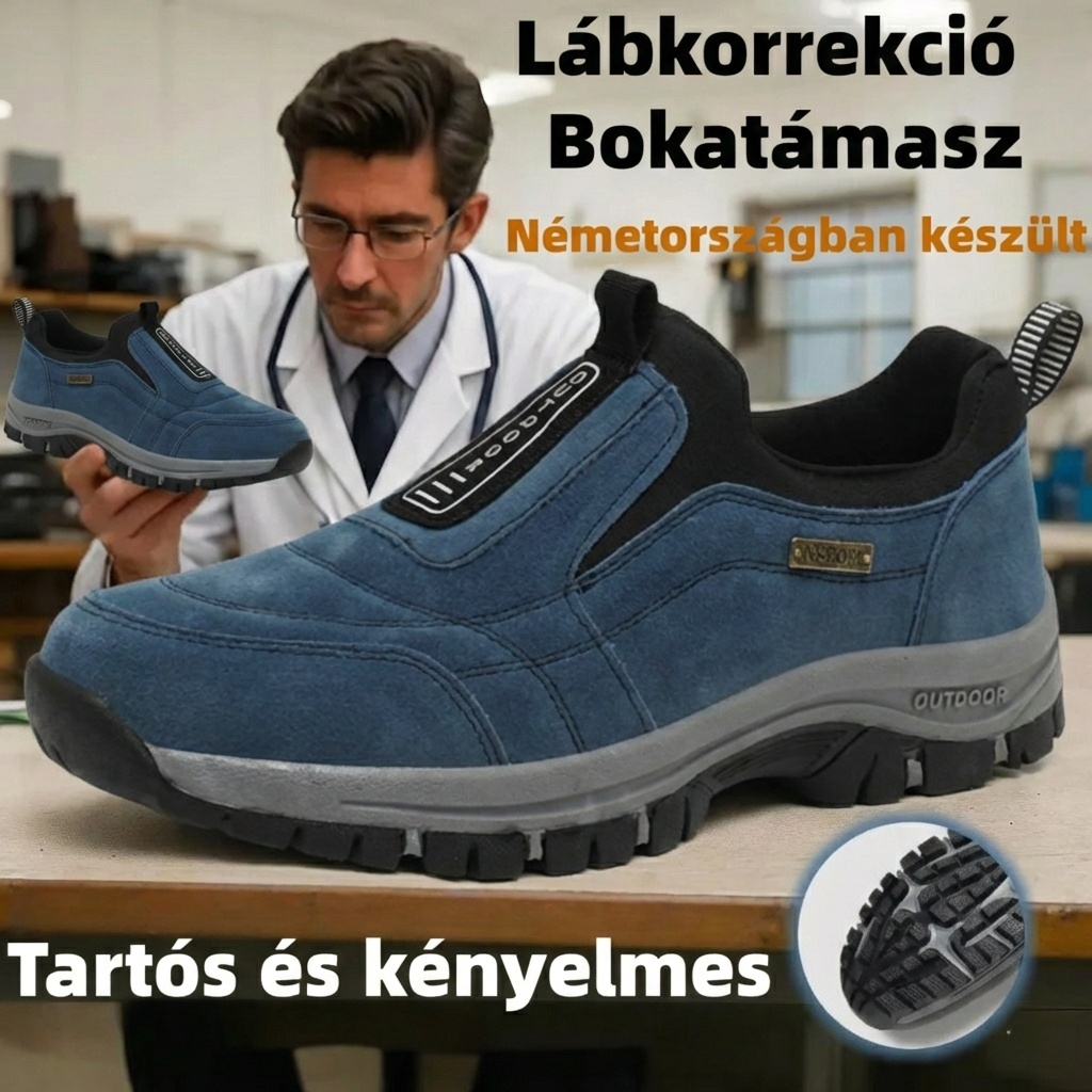 🔥 Féláron - 50% kedvezmény! ✅ Kiváló minőségű ortopéd szarvasbőr csizma 🦶 Csillapítja a lábfájdalmat és a fasciitist - Vízálló és csúszásmentes