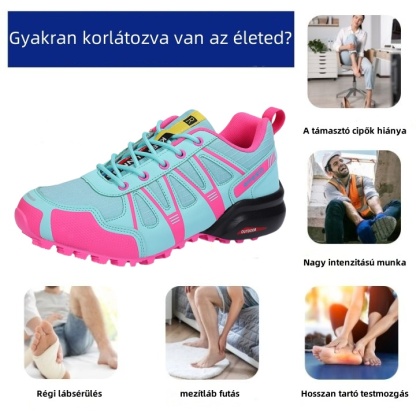 Ergonomikusan tervezett ortopéd cipő hát-, ízületi és lábfájdalmakra - minden nő számára alkalmas