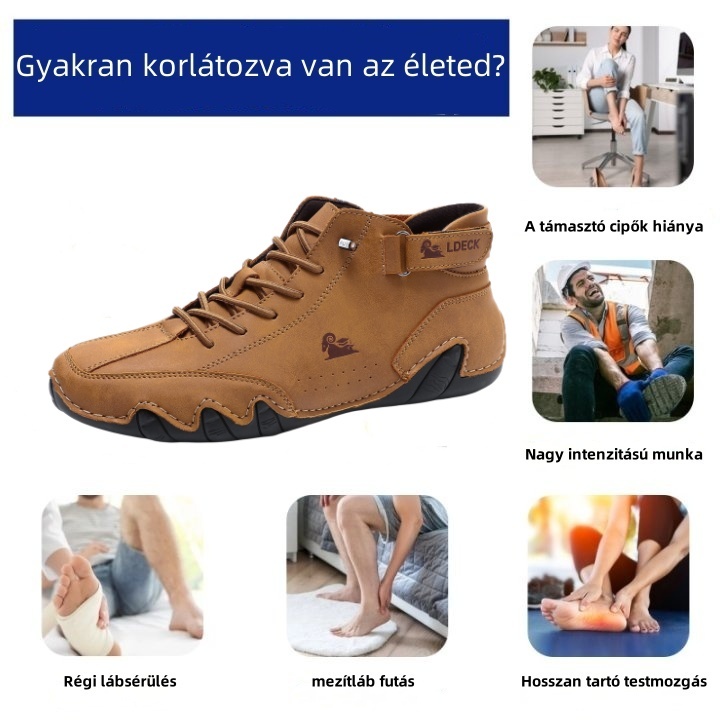 Baralen® - Ergonomikus, vízálló, fájdalomcsillapító bőr ortopéd cipő - Uniszex