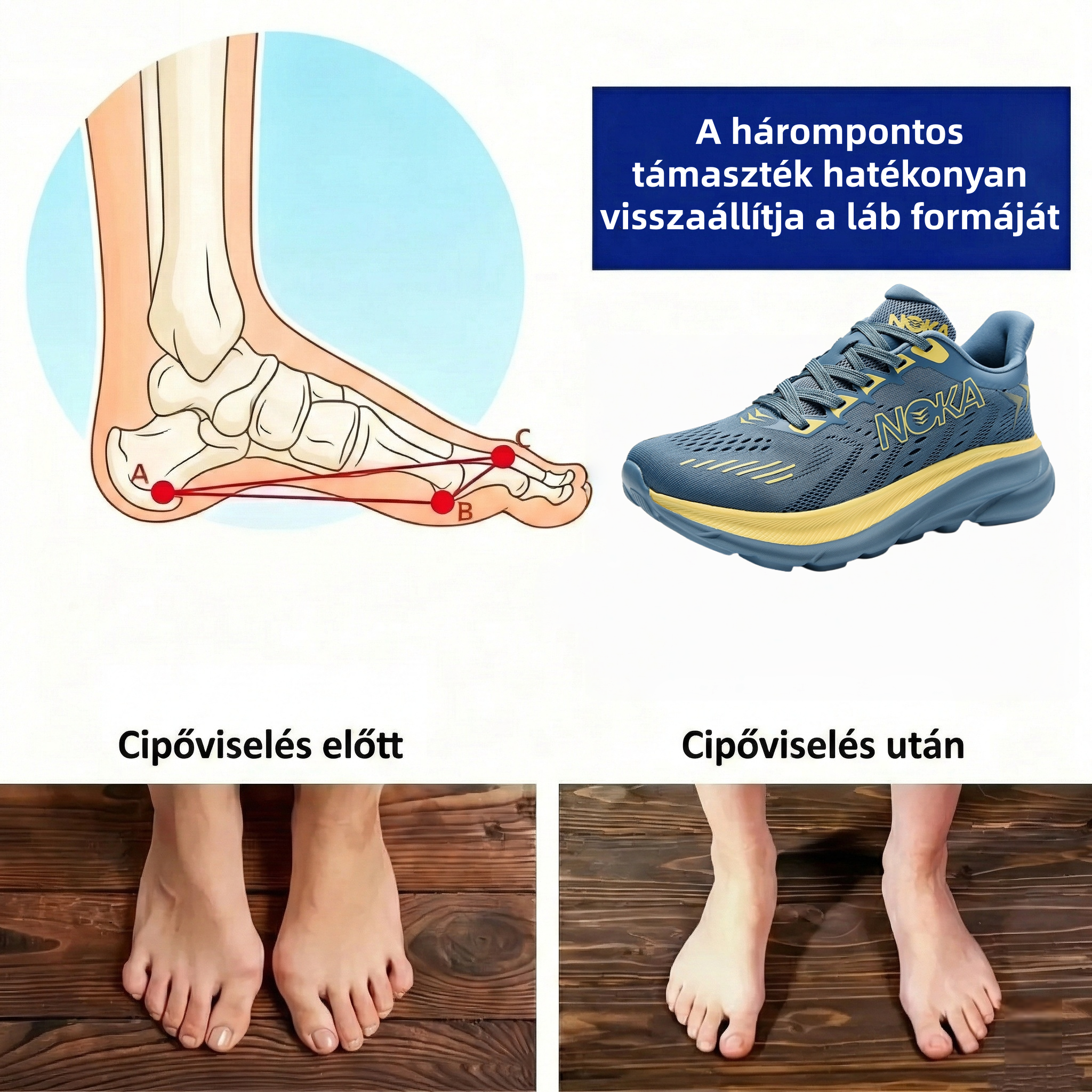 ⭕️50% kedvezmény | Kényelmes ortopéd sportcipő boltozattámasszal ✅ stabil, csúszásmentes és melegen tartó kialakítással
