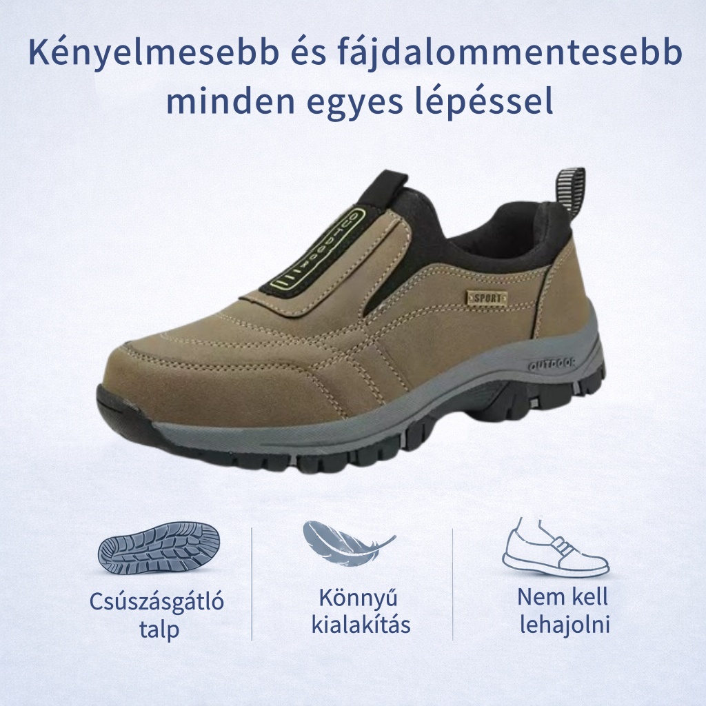 🔷Férfi ortopéd velúr cipő, könnyen fel- és levehető hajlás nélkül🦶Csillapítja a fájdalmat és egész napos kényelmet biztosít