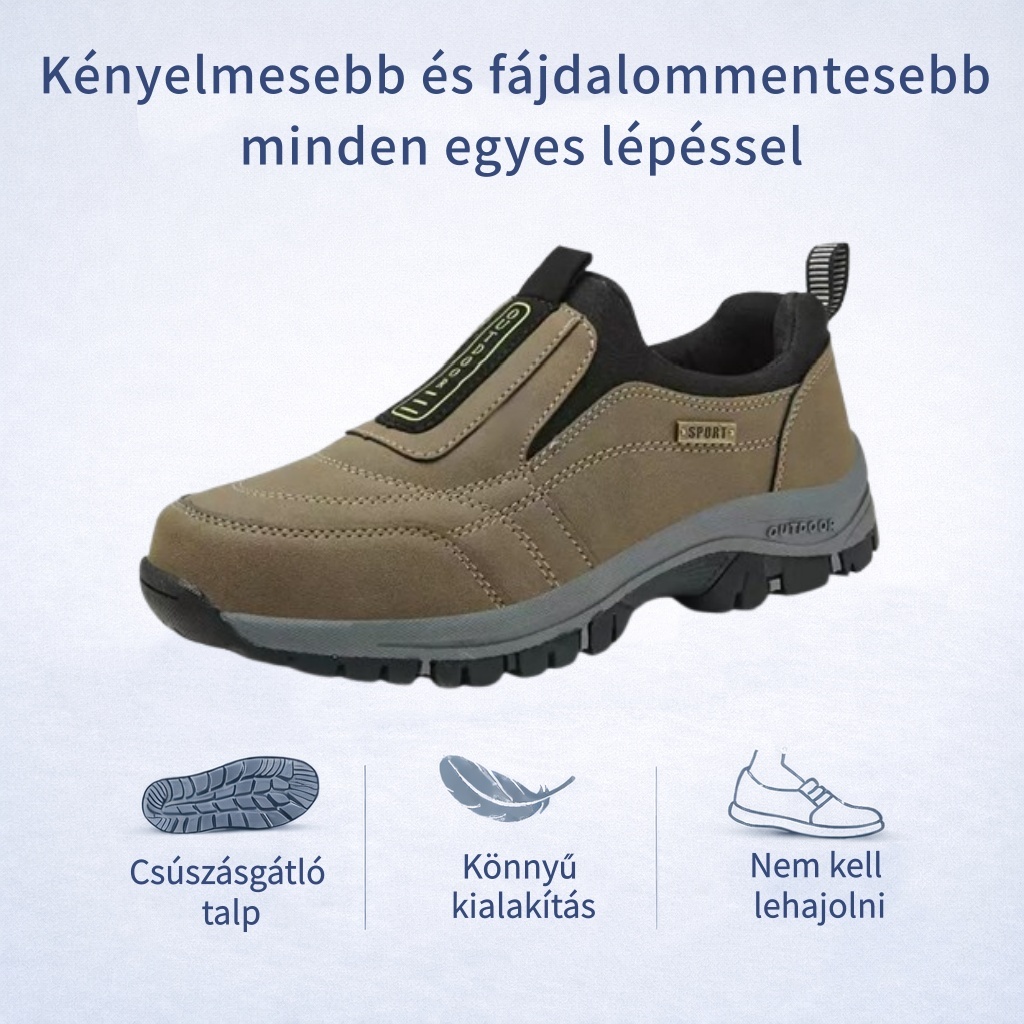 🔷Férfi ortopéd velúr cipő, könnyen fel- és levehető hajlás nélkül🦶Csillapítja a fájdalmat és egész napos kényelmet biztosít