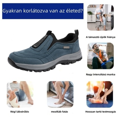 Ergonomikusan tervezett ortopéd cipő hát-, ízületi és lábfájdalmakra - unisex