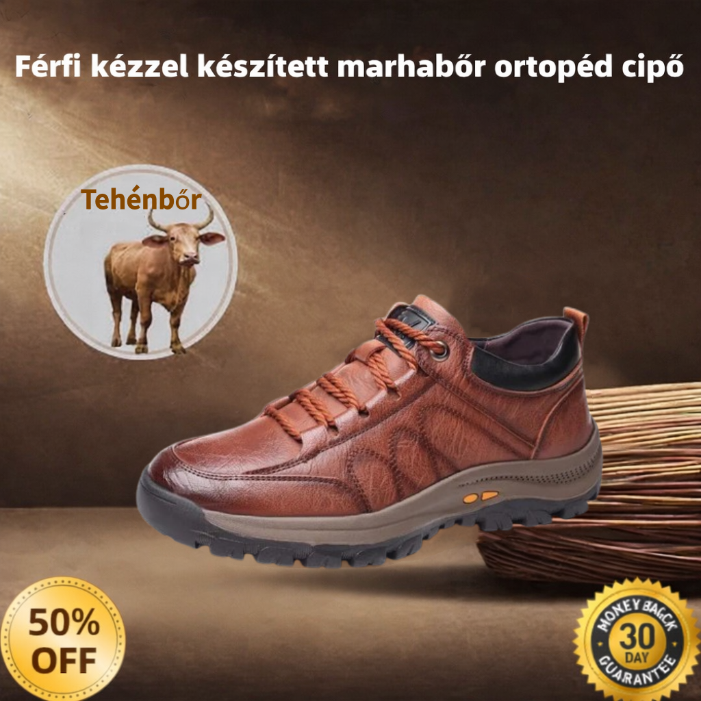 🎁50% kedvezmény, ne maradj le! ⏰Kézzel varrott olasz valódi bőr cipő 🐂Lábtámasz a lábfájdalom enyhítésére ✅Vízálló és csúszásmentes a kényelmes járáshoz.
