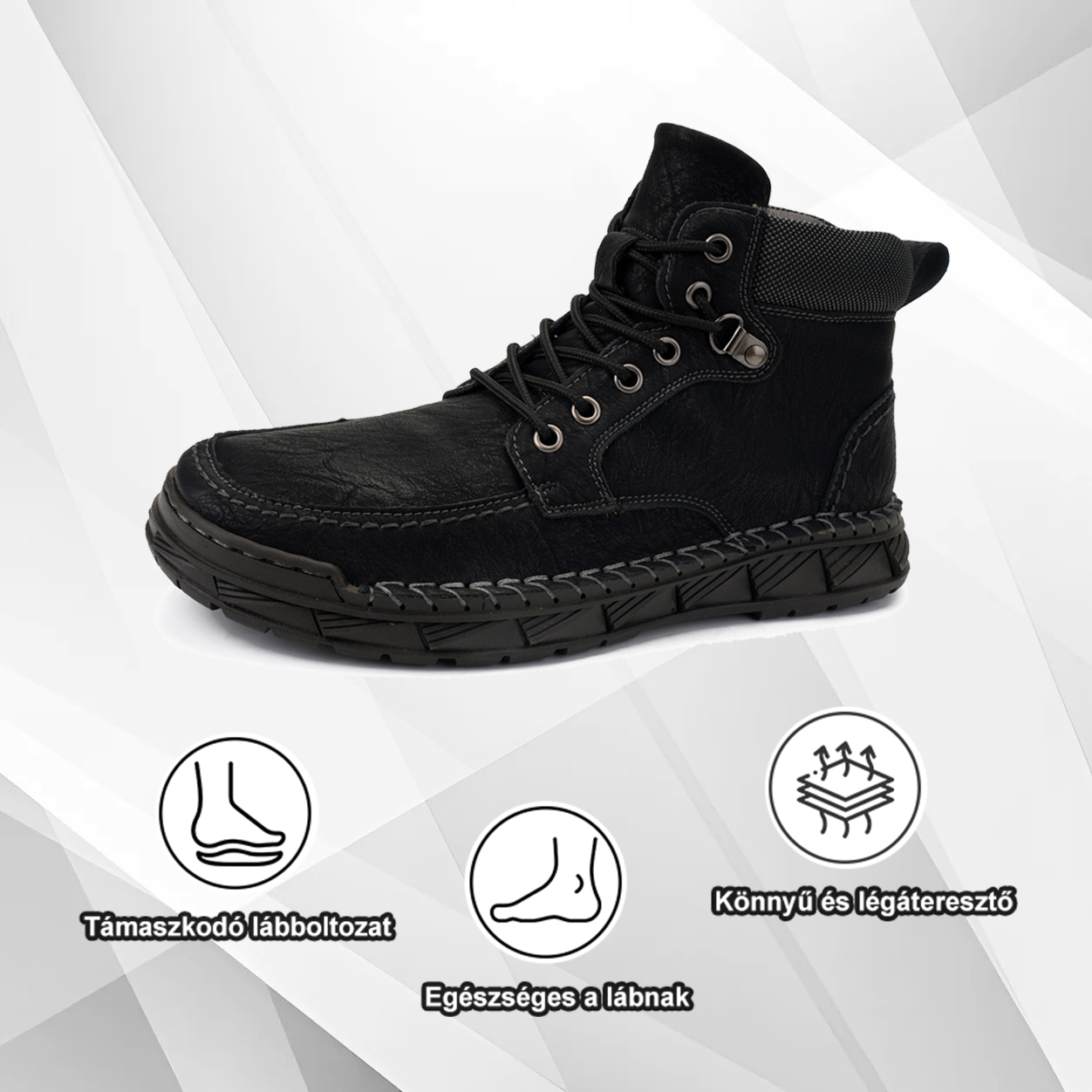 (🔥50% kedvezmény még ma – fogd meg!) Prémium, stílusos ortopéd cipők 👞 - Ergonomikus kialakítás a fájdalomcsillapításért