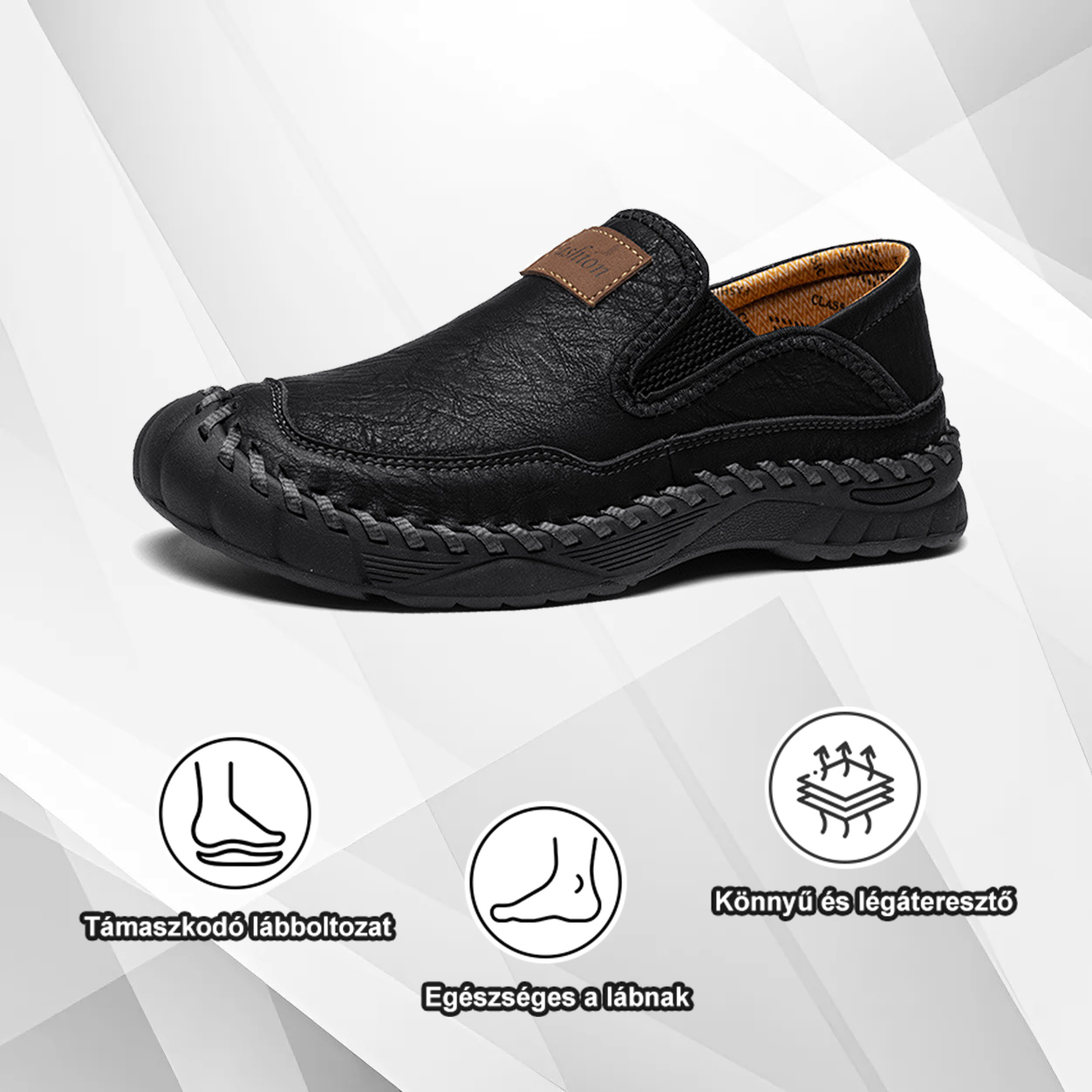 (🔥50% kedvezmény még ma – fogd meg!) Prémium, stílusos ortopéd cipők 👞 - Ergonomikus kialakítás a fájdalomcsillapításért