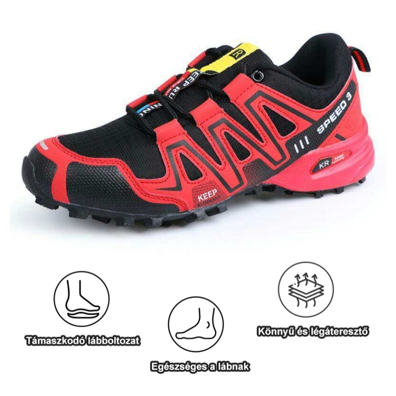 Ergonomikusan tervezett ortopéd cipő hát-, ízületi és lábfájdalmakra - unisex