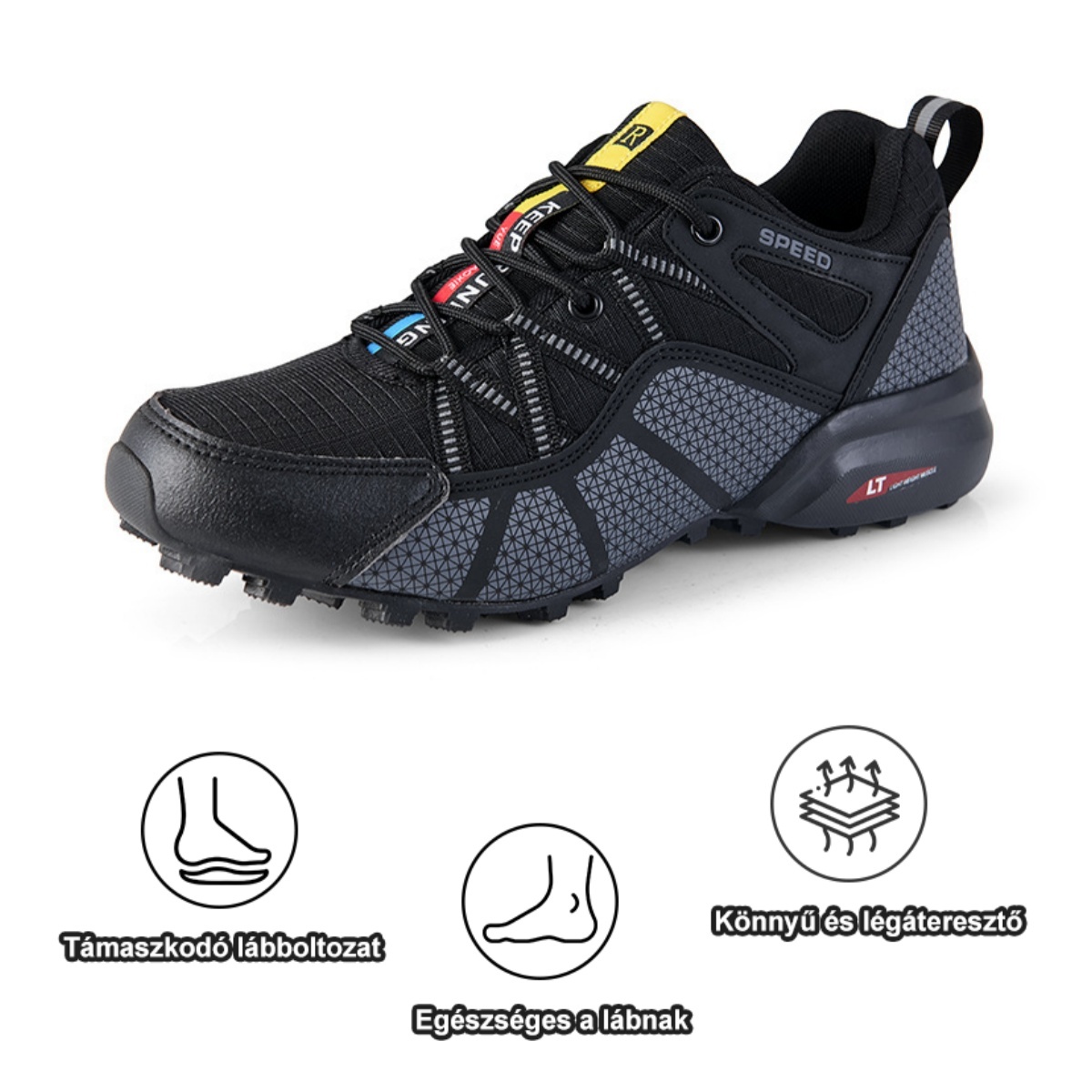 Ergonomikusan tervezett ortopéd cipő hát-, ízületi és lábfájdalmakra - minden férfi számára alkalmas