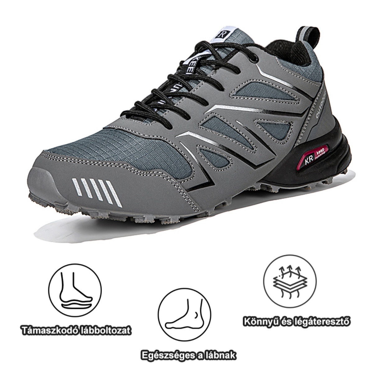 Ergonomikus kialakítású ortopéd cipő hát-, ízületi és lábfájdalmakra - Uniszex