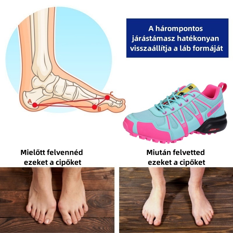 Ergonomikusan tervezett ortopéd cipő hát-, ízületi és lábfájdalmakra - minden nő számára alkalmas