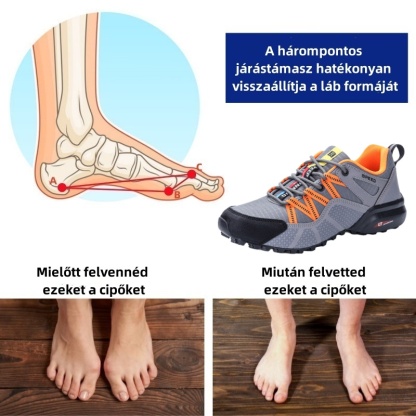 Ergonomikusan tervezett ortopéd cipő hát-, ízületi és lábfájdalmakra - minden férfi számára alkalmas